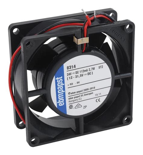 8314 Ebm Papst DC Axial Fan 24 V Square