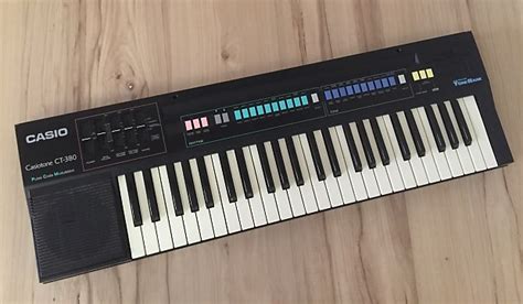 Vintage Casio Casiotone CT 380 Keyboard Synth Manual Tested Reverb