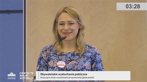 Obywatelskie wysłuchanie publiczne dot zmian w podstawie programowej