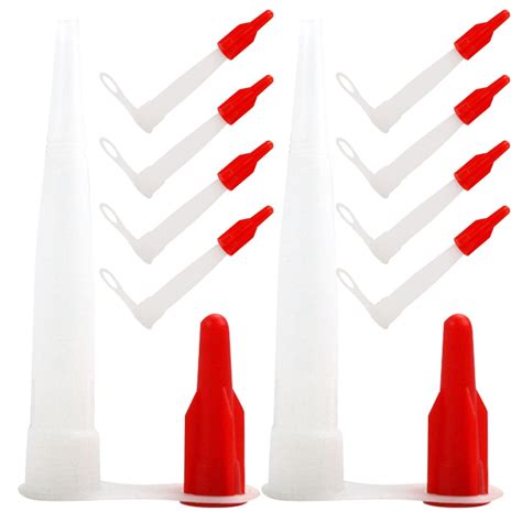 10pcs Plastic Caulk Nozzles Sealants Caulking Nozzles Applicator For