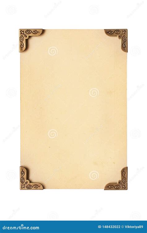 Vintage Photo Or Album Corners For Scrapbook On Old Paper Background