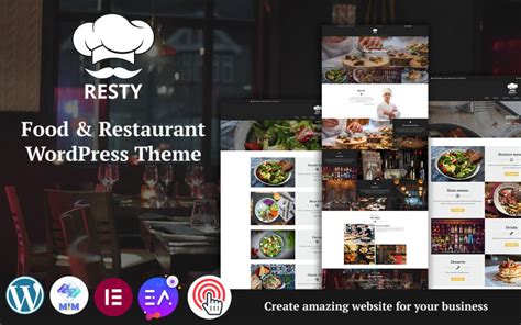 Resty Tema Multiprop Sito De Wordpress Para Comida Y Restaurante