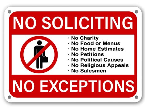 No Soliciting Signs For Home | Review Home Co