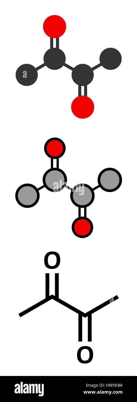 Diacetyl Butanedione Molecule Responsible For Taste Of Butter Used