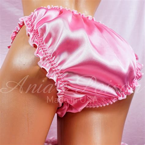 Ruffly SISSY PANTIES Ruffled Frilly Girly String Bikini Satin Mens