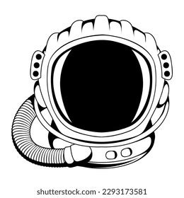 Astronaut Helmet Vector Illustration Sketch Human Stock Vector (Royalty ...