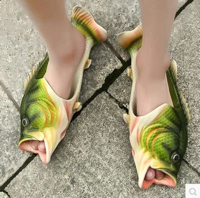 Unique Fish Shape Peep Toe Slippers Sandals（sh23030501） on Luulla