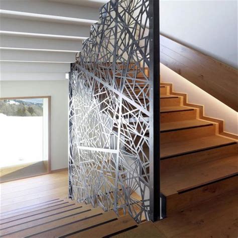 Laser Cut Aluminum Perforated Carved Screen Panels For Interior