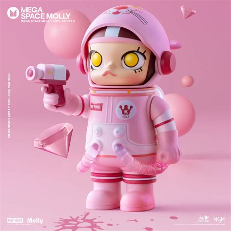 Jual Popmart Mega Space Molly 100 Series 2 PINK PANTHER Pop Mart