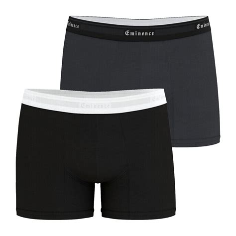 Eminence Lot de 2 boxers homme Tailor Noir Sous vêtements Boxers