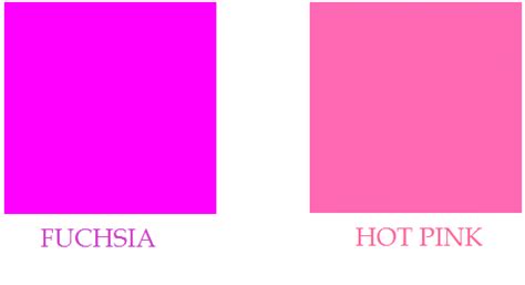Difference Between Fuchsia And Hot Pink