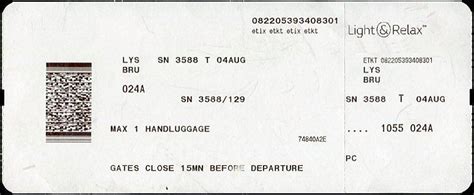 BRUSSELS AIRLINES BOARDING PASS