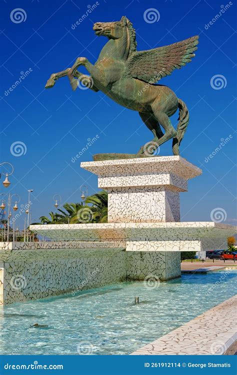 Statue Of Bellerophon And Pegasus Editorial Photo | CartoonDealer.com #162245261