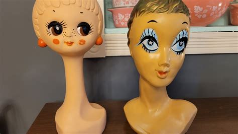 Twiggy Mannequin Heads Retro Mid Century Decor Youtube