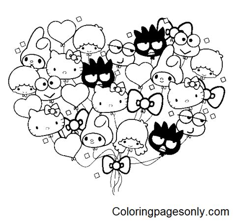 52 Sanrio Characters Coloring Pages