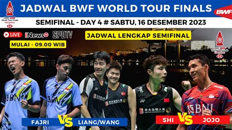 Jadwal Bwf World Tour Final 2023 Hari Ini Jojo Vs Shi Yu Qi Fajri