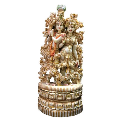 Buy Karigarofficial Radha Krishna Statue Inches Big Marble Radha