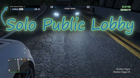 Gta Online Solo Public Lobby Xbox One YouTube