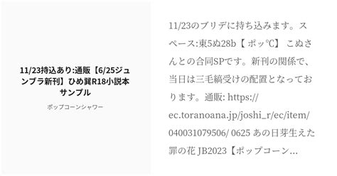 R 18 腐向け ひめ巽 1123持込あり通販【625ジュンブラ新刊】ひめ巽r18小説本サンプル ポ Pixiv