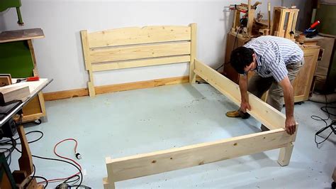 Diy Como Hacer Una Cama De Dos Plazas De Madera Pino F Cil De Hacer