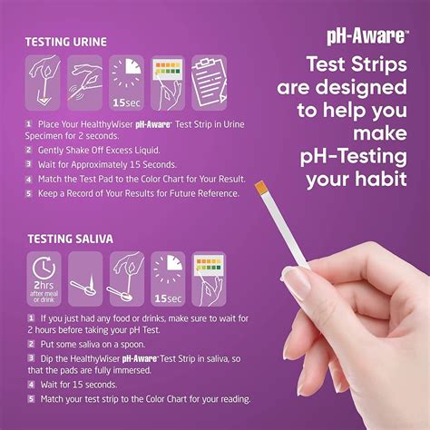 Ph Test Strips 120ct Tests Body Ph Levels For Alkaline And Acid Levels