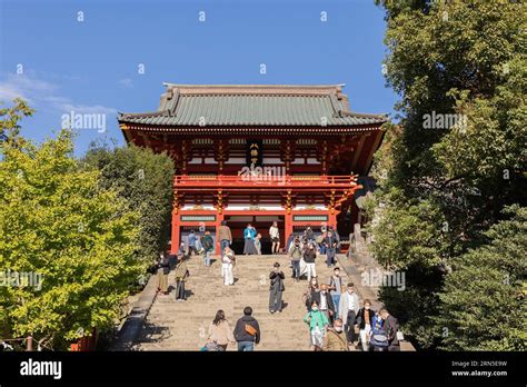 main hall  tsurugaoka hachiman gu shinto shrine kamakura kanagawa