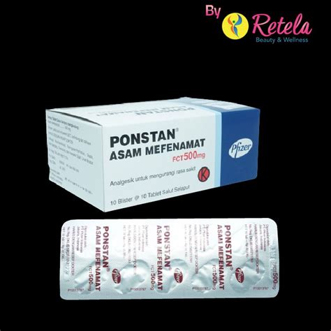 Jual PONSTAN 500MG 1 STRIP 10 TABLET Shopee Indonesia