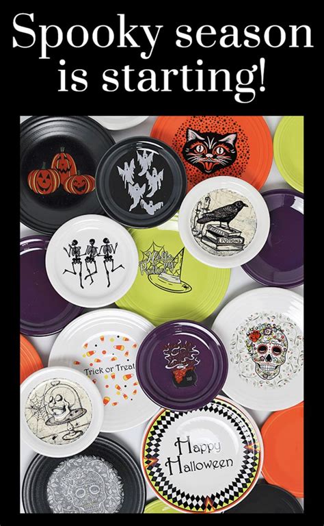 Spooky season is starting! Fiesta® Dinnerware Halloween Collections. in 2022 | Fiesta dinnerware ...