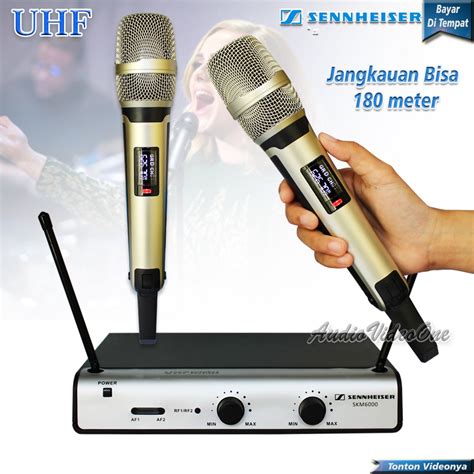 Jual Mic Wireless Sennheiser Skm Microphone Vokal Mik Karaoke