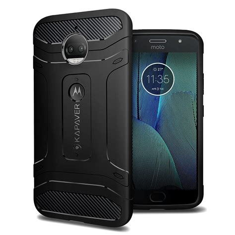 KAPAVER Rugged Back Cover Case For Moto G5s Plus MIL STD 810G