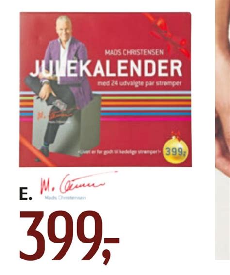 Julekalender Med Mads Christensen Str Mper Tilbud Hos F Tex