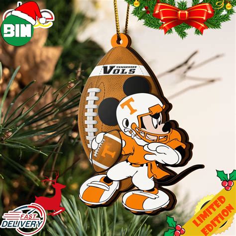 NCAA Tennessee Volunteers Mickey Mouse Christmas Ornament 2023 ...