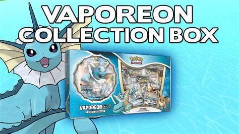 Opening A Pokemon Vaporeon Special Collection Box Youtube