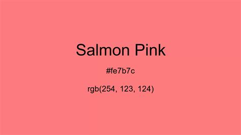 Salmon Pink Color Hex And Rgb Values Csscolors