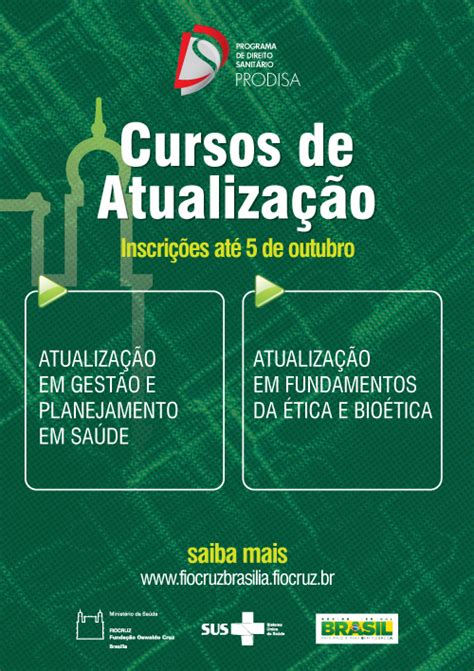 Direito Sanitário Amanhã Dia 05 é O último Dia De Inscrições Para Os