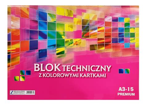 Blok Tech A Kolor Premium Kartek Kreska Papirus S C