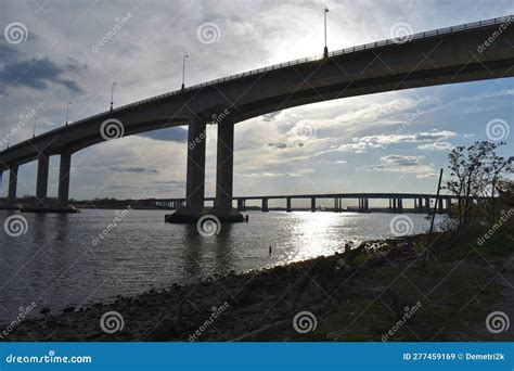 Victory (Route 35) Bridge -10 Stock Image - Image of nature, shadows ...