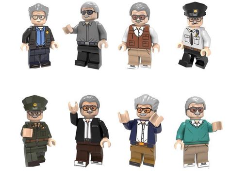 Marvel Stan Lee Minifigures Lego Compatible Toy Stan Lee Cameo