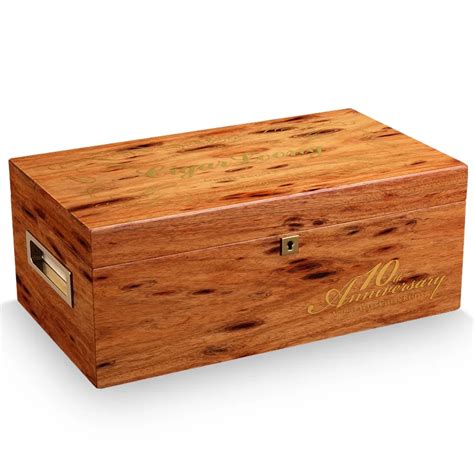 Cigar Humidor Large Capacity Double Layer 4 Area Natural Cedar Wood