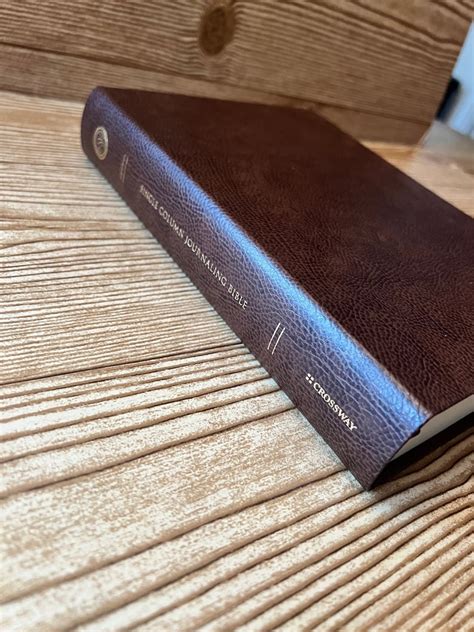 Esv Single Column Journaling Bible Large Print Mocha Bonded Etsy