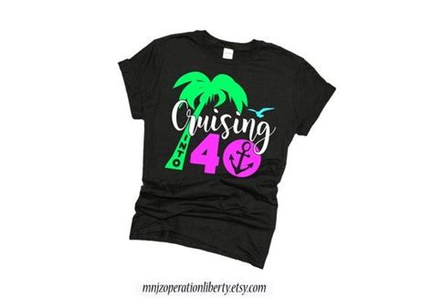 Cruising Into 40s Matching 40th Birthday Party Cruise Vacation Etsy