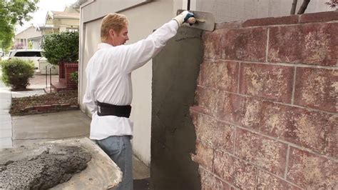 Rendering Sand And Cement Plaster Thickness Over Cinder Block Walls