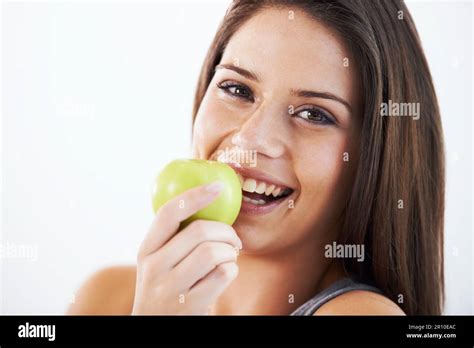 Healthy Snacking Makes For A Healthy Lifestyle Portrait Of An