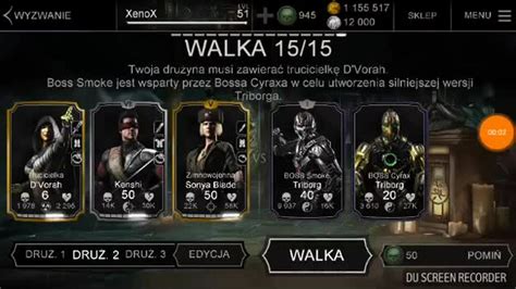 Mortal Kombat X Mobile Smoke Triborg Challenge Normal CDA