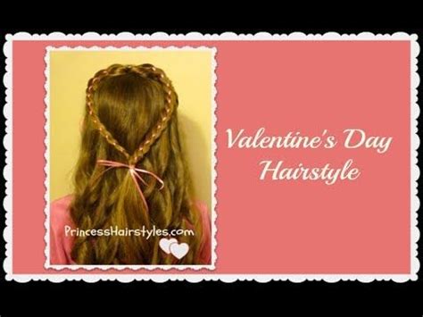 Strand Ribbon Braid Heart Valentine S Day Hairstyle Youtube