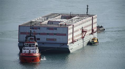 Barge To House Asylum Seekers Arrives In Uk As Parliament Passes