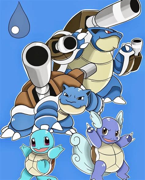 Squirtle Evolution Pokemon Dibujos De Pokemon Imágenes De Pokemon