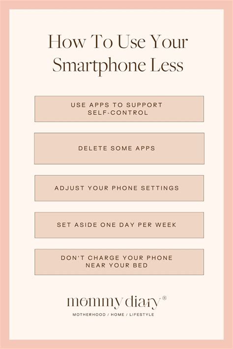 How To Use Your Smartphone Less Mommy Diary