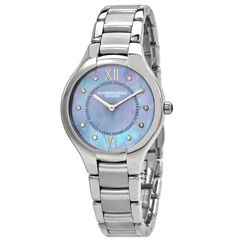 Raymond Weil St Womens Noemia Blue Mother Of Pearl Quartz Watch