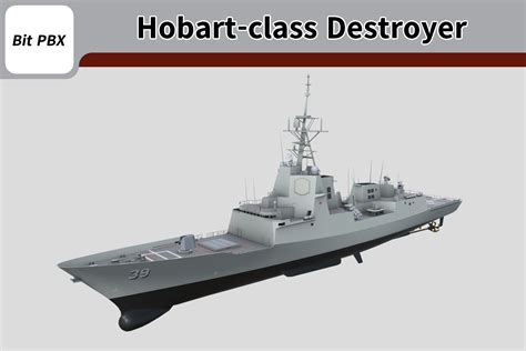 Australian modern military ship Hobart-class destroyer | 3D Sea | Unity Asset Store